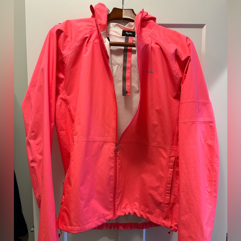 Rapha Pink Hi-Viz Cycling Windbreaker Size Medium